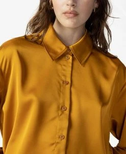 Sanctuary Women's Oversized Satin Button-Up Shirt 7 Sanctuary Women's Oversized Satin Button-Up Shirt -Anne Klein Sales Store 22978939 fpx