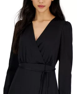 INC International Concepts Women's V-Neck Faux-Wrap Dress, Created For Macy's -Anne Klein Sales Store 22980341 fpx