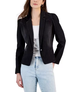 INC International Concepts Women's Puff-Sleeve Blazer, Created For Macy's 13 INC International Concepts Women's Puff-Sleeve Blazer, Created For Macy's -Anne Klein Sales Store 22980873 fpx