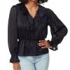 Sam Edelman Women's Vermont Ruffled-Collar Peplum Blouse