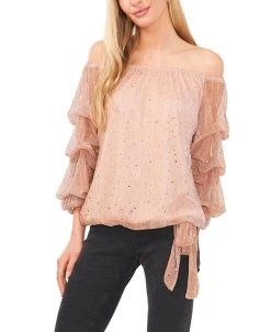 Vince Camuto Women's Off The Shoulder Balloon-Sleeve Top
