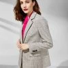 Anne Klein Women's Plaid Notched-Collar Blazer