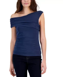 INC International Concepts Women's Ruched One-Shoulder Top, Created For Macy's -Anne Klein Sales Store 22987045 fpx