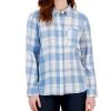 Style & Co Women's Plaid Cotton Button-Up Shirt, Created For Macy's