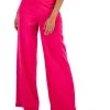 Anne Klein Montreal Satin High-Rise Side-Zip Wide-Leg Pants