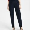 Anne Klein Women's Fly-Front High-Rise Pleated Pants