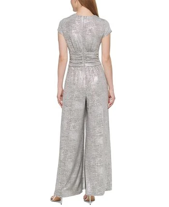 Vince Camuto Women's Metallic Twist-Front Jumpsuit 2 Vince Camuto Women's Metallic Twist-Front Jumpsuit - Image 2