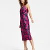 Bar III Women's Printed Sleeveless Midi Slip Dress, Created For Macy's