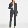 Bar III Women's One-Button Blazer, Square Neck Sweater & Ankle Pants, Created For Macy's