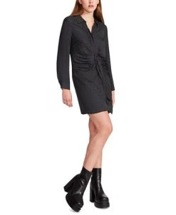 Steve Madden Women's Curious Leopard-Print Twist-Front Dress 7 Steve Madden Women's Curious Leopard-Print Twist-Front Dress -Anne Klein Sales Store 23022033 fpx