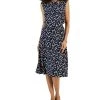 Kasper Women's Floral-Print Twist-Neck Top & Midi Flare Skirt