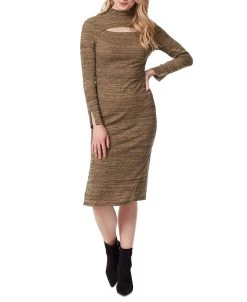 Jessica Simpson Women's Tacoma Keyhole Knit Bodycon Dress