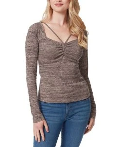 Jessica Simpson Women's Inara Knit Sweetheart-Neckline Top
