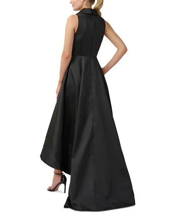 Adrianna Papell Women's Mikado High-Low Tuxedo Gown 2 Adrianna Papell Women's Mikado High-Low Tuxedo Gown - Image 2