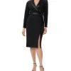 Adrianna Papell Women's Tuxedo Sheath Dress