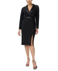 Adrianna Papell Women's Tuxedo Sheath Dress