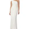 Adrianna Papell Women's One-Shoulder Draped-Detail Gown