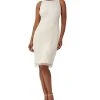 Adrianna Papell Women's High-Neck Embellished Sheath Dress