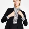 Bar III Women's Textured Crepe Scrunch-Sleeve Blazer, Created For Macy's