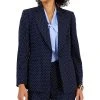 Kasper Women's Stretch Jacquard Dot-Print Blazer