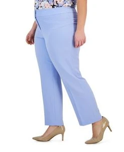 Kasper Plus Size Stretch Crepe Mid-Rise Ankle Pants -Anne Klein Sales Store 23046002 fpx