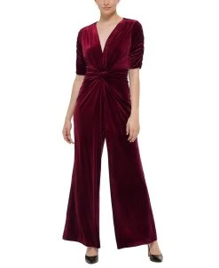 Vince Camuto Lvet Twist-Front Jumpsuit