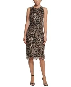 Vince Camuto Women's Sequin-Pattern Bodycon Dress