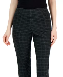 Anne Klein Women's Compression Printed High-Rise Bootcut Pull-On Pants -Anne Klein Sales Store 23098564 fpx