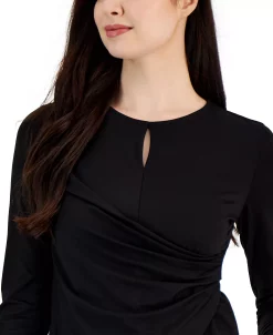 Anne Klein Women's Houndstooth One-Button Compression Blazer -Anne Klein Sales Store 23098586 fpx