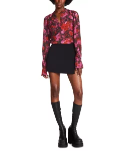 Steve Madden Women's Hudson Chiffon Split-Neck Top -Anne Klein Sales Store 23101595 fpx