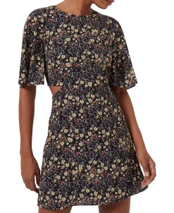 French Connection Women's Hallie Verona Floral-Print Cutout Mini Dress -Anne Klein Sales Store 23111012 fpx