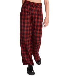 Steve Madden Women's Isabella Plaid Wide-Leg Pants -Anne Klein Sales Store 23136876 fpx