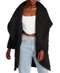 Steve Madden Women's Quilted Jones Open-Front Jacket