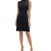 Sam Edelman Women's Turtleneck Fringe-Hem Sweater Dress