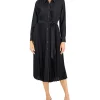 Alfani Women's Pleated Belted Midi Shirtdress, Created For Macy's