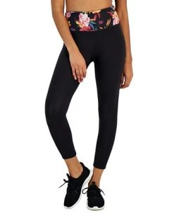 ID Ideology Petite Serena Floral Reversible 7/8 Leggings -Anne Klein Sales Store 23146314 fpx