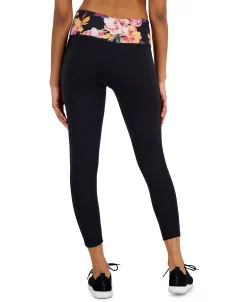 ID Ideology Petite Serena Floral Reversible 7/8 Leggings -Anne Klein Sales Store 23146316 fpx