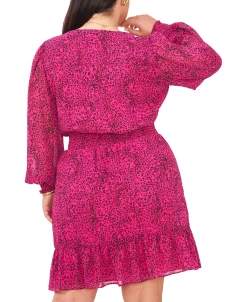 Vince Camuto Plus Size Smocked-Waist Fit & Flare Dress -Anne Klein Sales Store 23149497 fpx