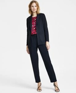 Anne Klein Women's Blazer, Leopard-Print Blouse & Pants