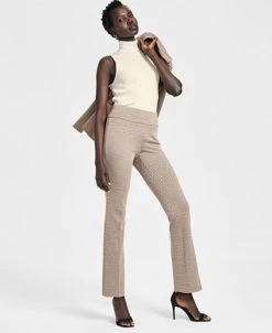Anne Klein Women's Chevron Pull-On Bootcut Pants -Anne Klein Sales Store 23151484 fpx