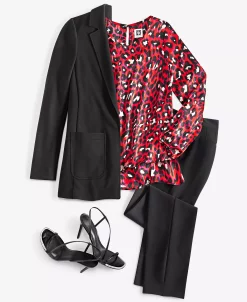 Anne Klein Women's Fly-Front High-Rise Pleated Pants -Anne Klein Sales Store 23158463 fpx 1