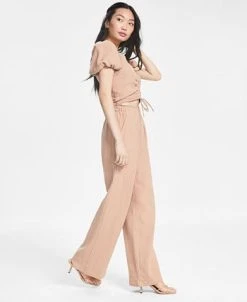 And Now This Women's Textured High-Rise Pull-On Pants -Anne Klein Sales Store 23166671 fpx