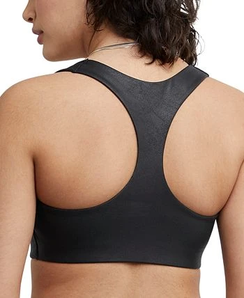 Champion Women's Soft Touch Faux-Leather Low-Impact Sports Bra 2 Champion Women's Soft Touch Faux-Leather Low-Impact Sports Bra - Image 2