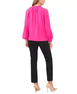 Vince Camuto Women's Cold-Shoulder Slit-Sleeve Top 8 Vince Camuto Women's Cold-Shoulder Slit-Sleeve Top -Anne Klein Sales Store 23186111 fpx