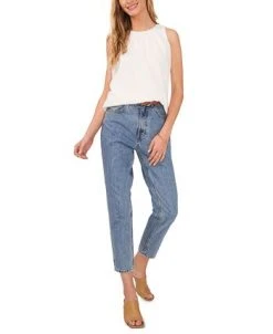 Vince Camuto Women's Shirred-Neck Sleeveless Blouse -Anne Klein Sales Store 23186214 fpx