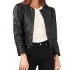 Vince Camuto Women's Quilted Puff-Sleeve Open Jacket