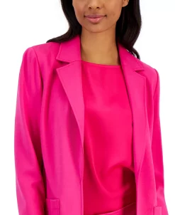 Anne Klein Women's Compression Notch-Collar Blazer -Anne Klein Sales Store 23206678 fpx