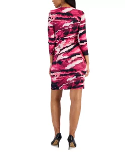 Anne Klein Nomad Printed Faux-Wrap Dress -Anne Klein Sales Store 23206687 fpx