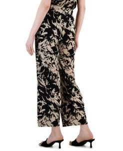 Alfani Women's Printed Pleated Bodre Pull-On Pants, Created For Macy's -Anne Klein Sales Store 23214363 fpx