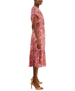 INC International Concepts Women's Paisley Flutter-Sleeve Midi Dress, Created For Macy's -Anne Klein Sales Store 23219776 fpx